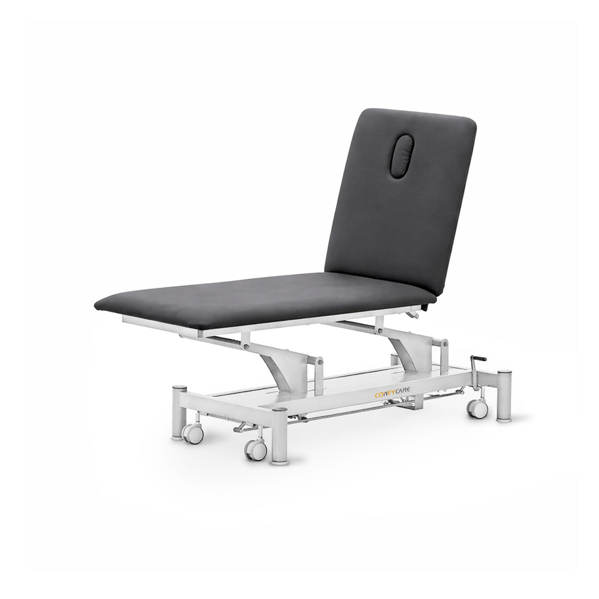 Therapieliege hydraulisch, Coinfycare Dublin, Vollansicht, Farbe: dunkelgrau