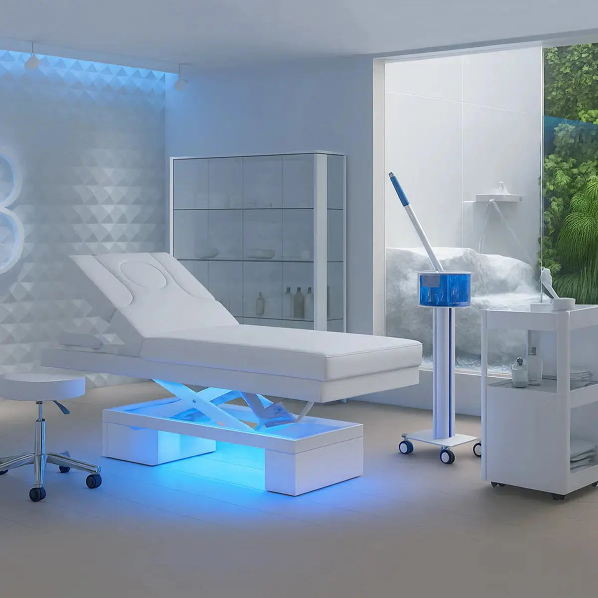 Wellness und Spaliege Hera, Ambiente, Farbe: Weiss
