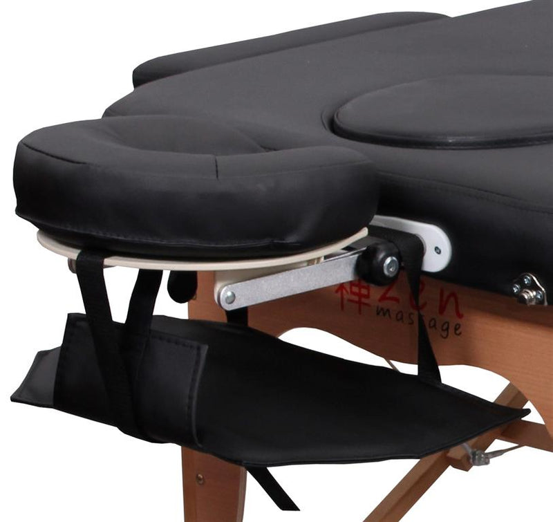Massageliegen Armschlaufe an der Kopfstütze