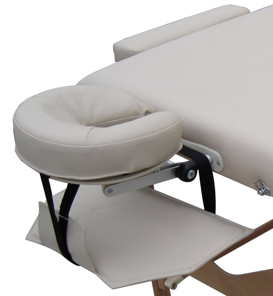 Face pillow for the massage table headrest