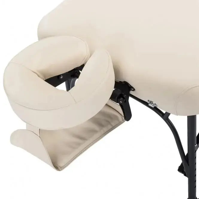 Zen Stronglight, leichte klappbare Massageliege, Farbe Creme, Kopfstütze